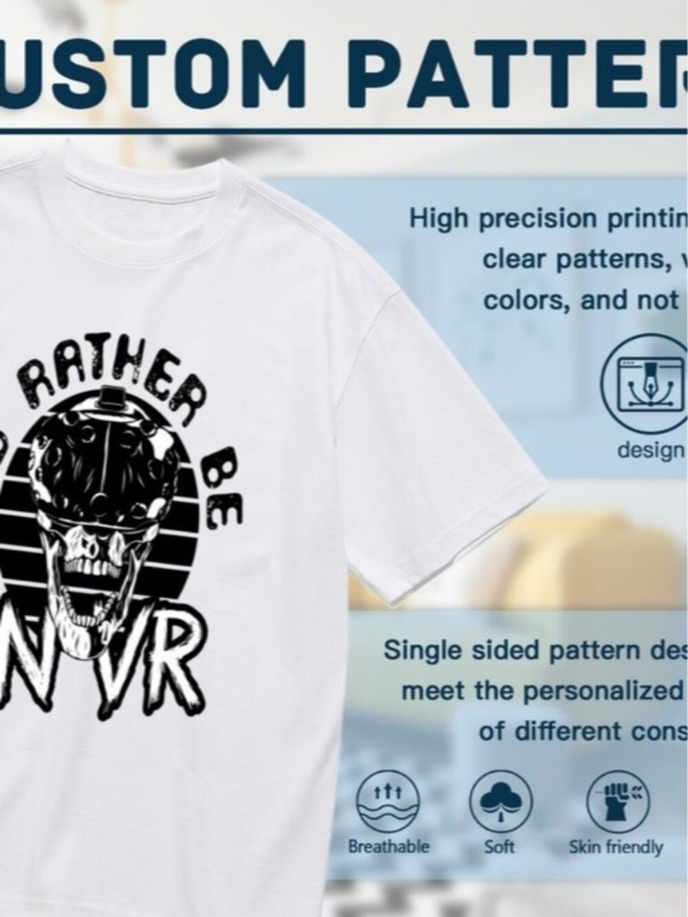 I'd Rather Be in VR Graphic Tee - White & Black - Picture 2 of 5